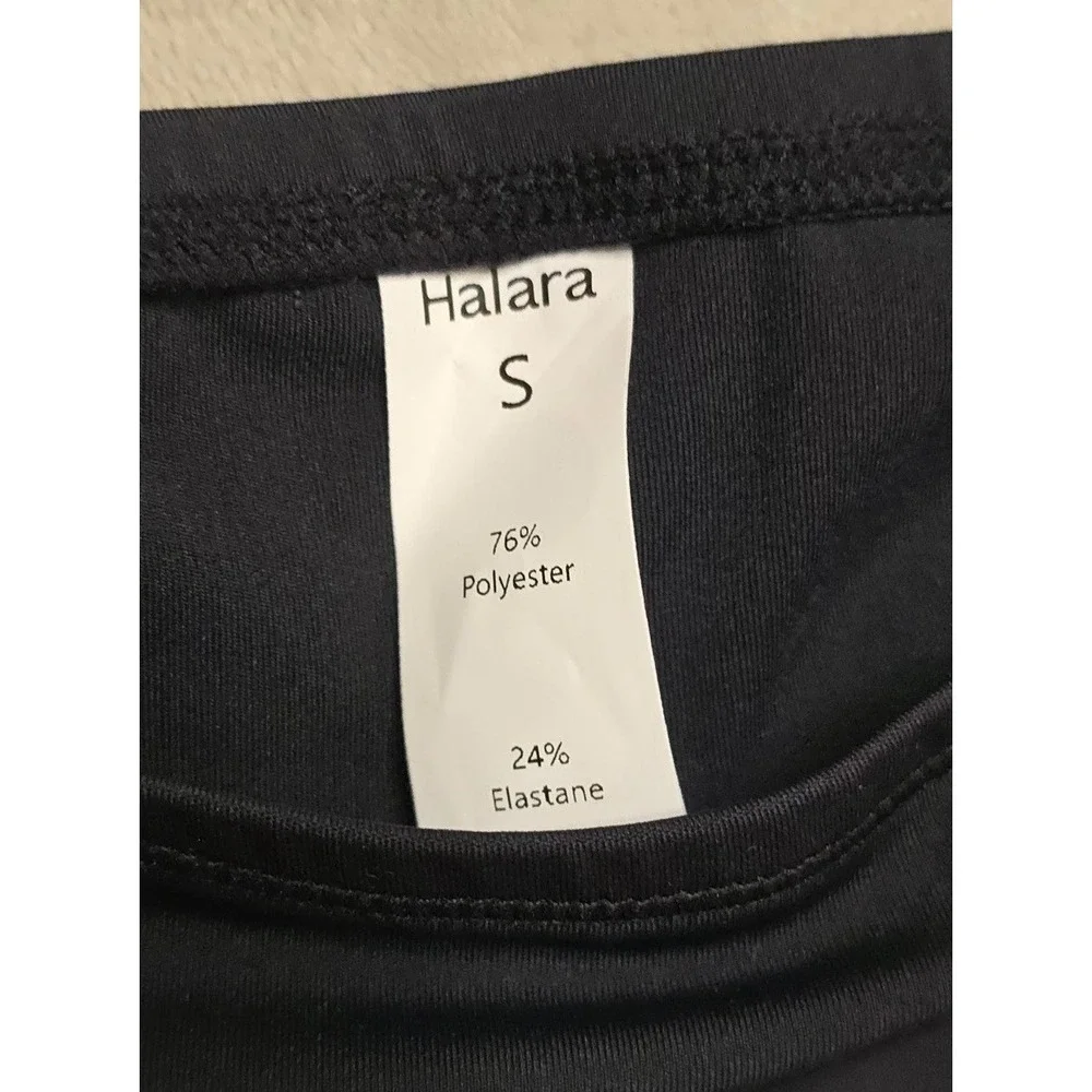 Halara ‎ Biker Short Shorts Women's S Black Pockets 3